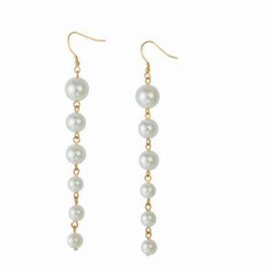 Beautiful earrings isolated on background.